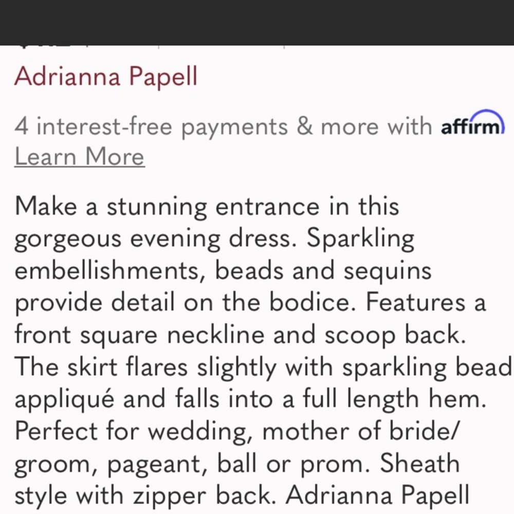 Adrianna Papell sleeveless beaded mesh tank gown - Picture 11 of 11
